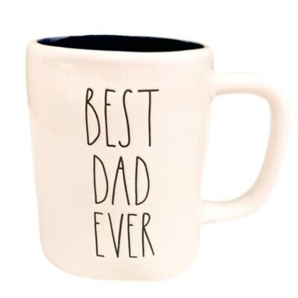 RAE DUNN BEST DAD EVER Large Letter Ceramic Mug!